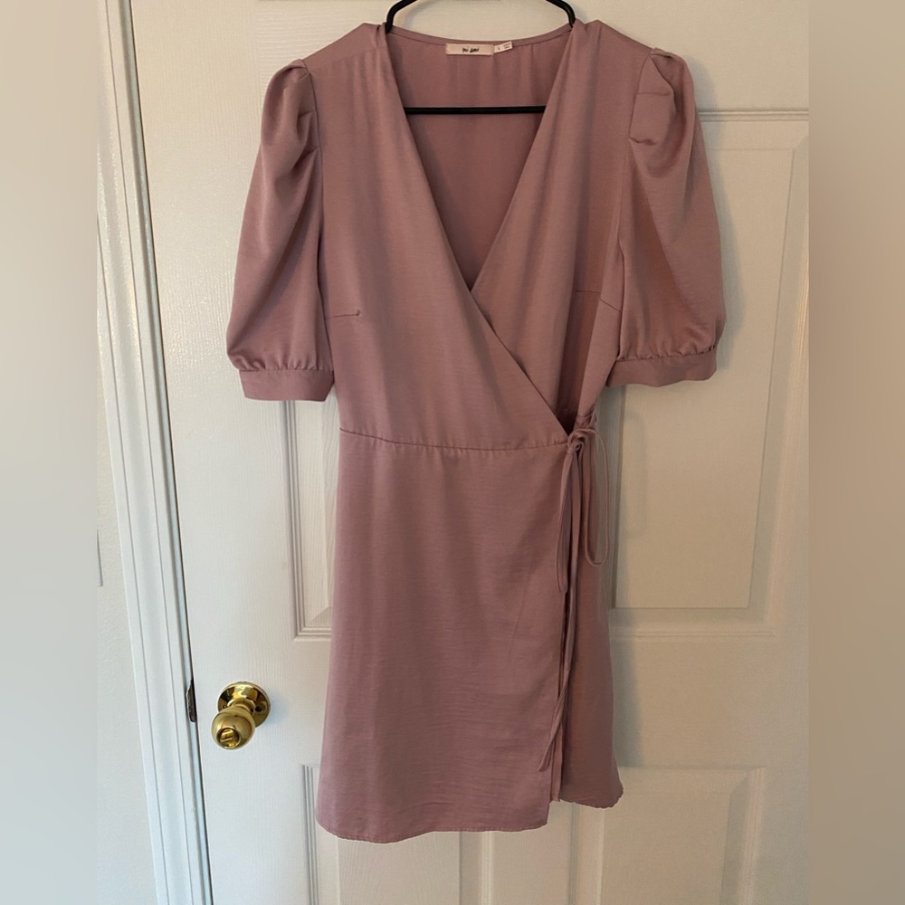 Lilac wrap dress